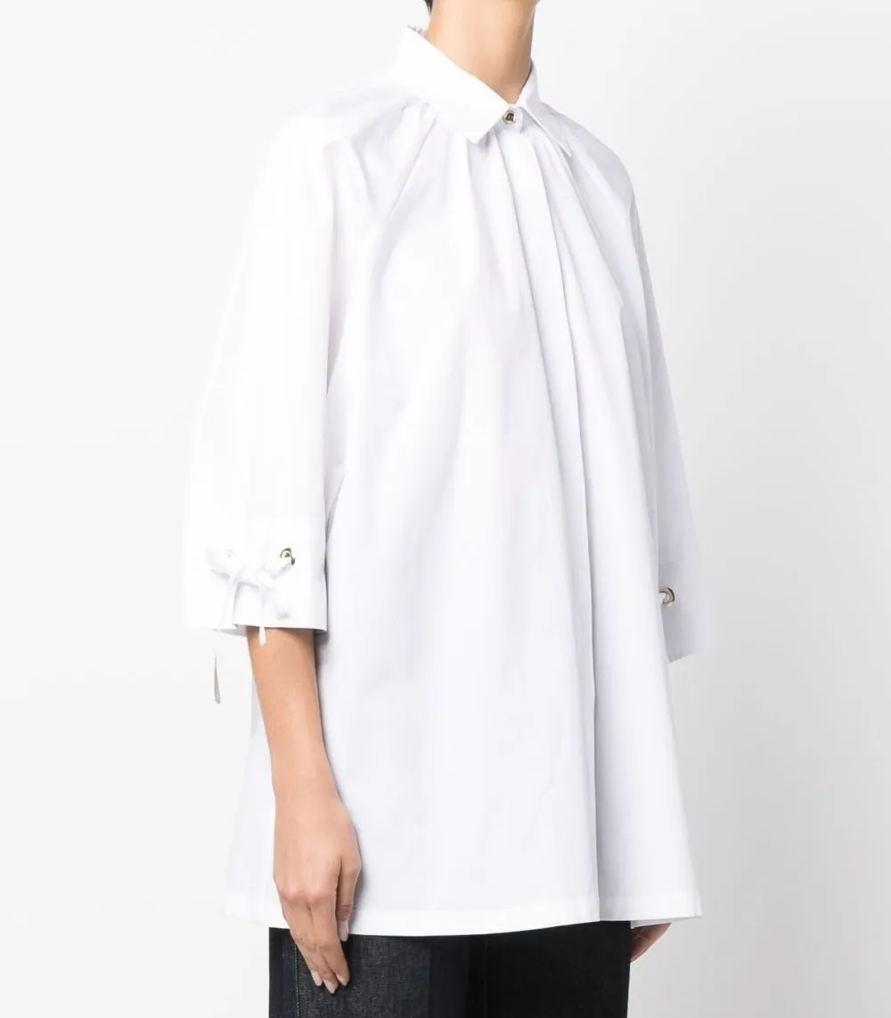 MaxMara  |Casual Style Long Sleeves Plain Cotton Medium Party Style