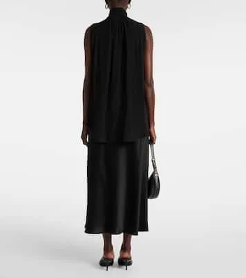 MaxMara  |Casual Style Silk Sleeveless Party Style Office Style