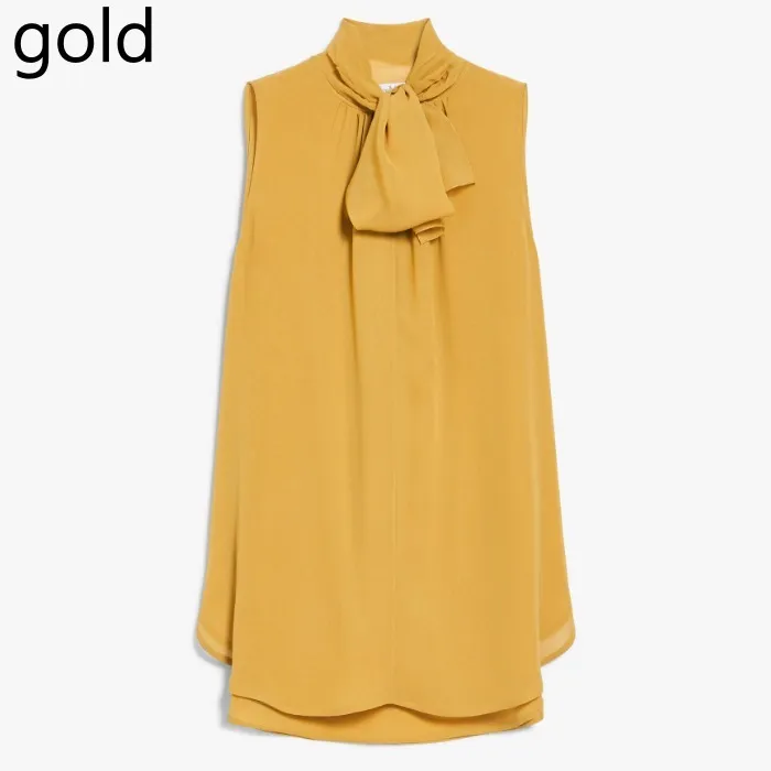 MaxMara  |Casual Style Silk Sleeveless Party Style Office Style