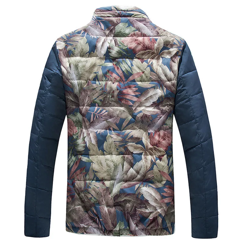 Men Thick Jackets Men Jackets Coats Slim Fits Flowers Men Outwears Plus Size Men's Coats Jacket SM6