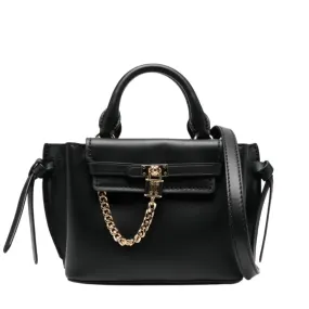 Michael Kors Hamilton Legacy Belted Black Extra Small Tote Bag