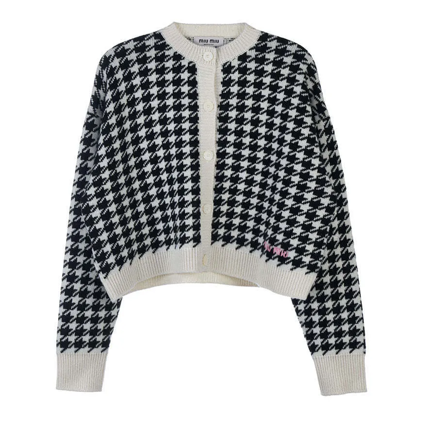 MiuMiu  |Casual Style Street Style Formal Style  Logo Cardigans