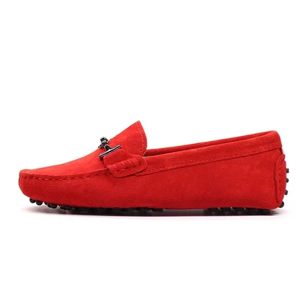 MIYAGINA Leather Women Spring Flat Moccasins Shoes