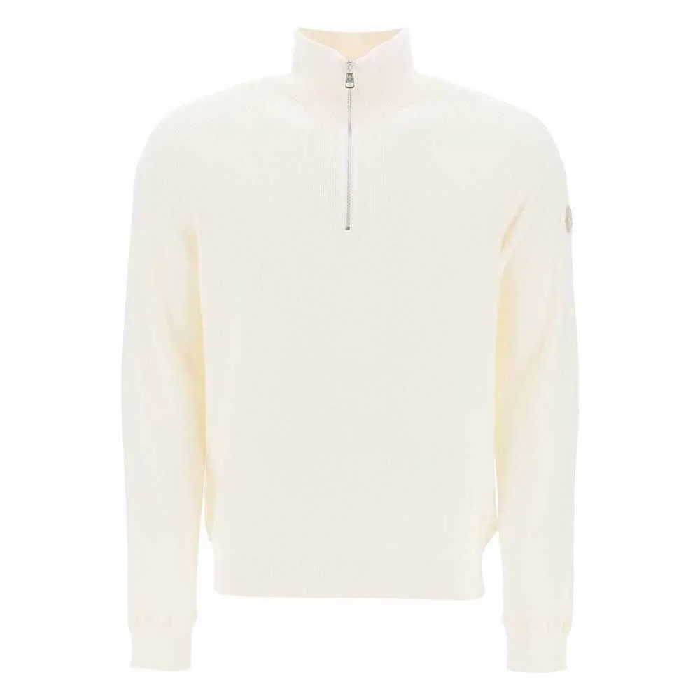 MONCLER  |Cashmere Long Sleeves Plain Cotton Sweatshirts