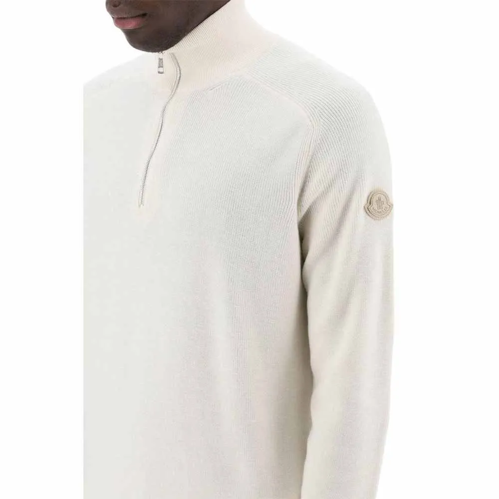 MONCLER  |Cashmere Long Sleeves Plain Cotton Sweatshirts