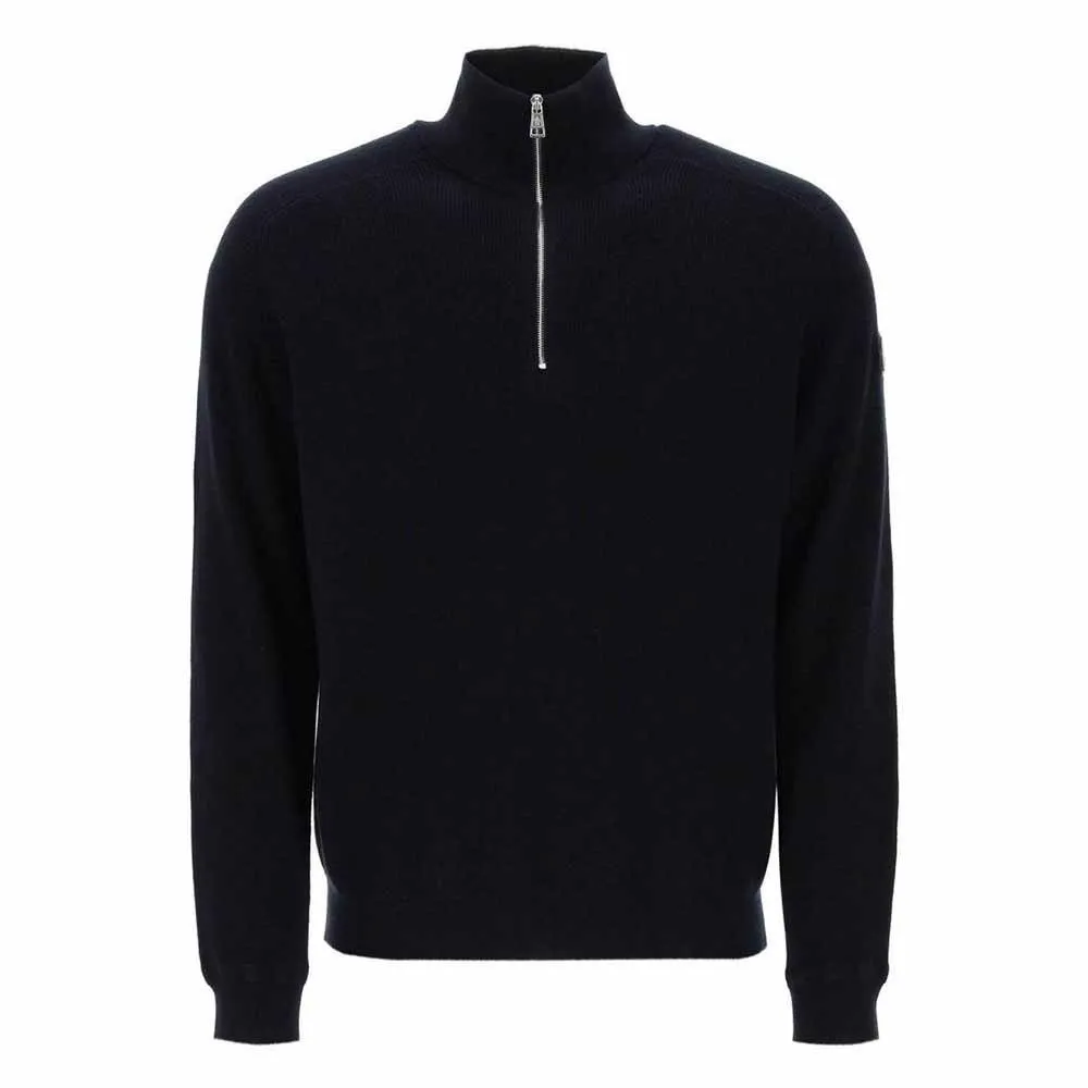 MONCLER  |Cashmere Long Sleeves Plain Cotton Sweatshirts