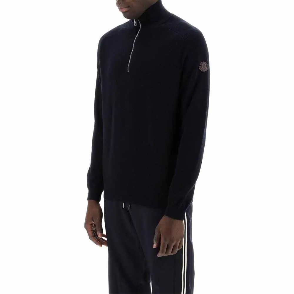 MONCLER  |Cashmere Long Sleeves Plain Cotton Sweatshirts