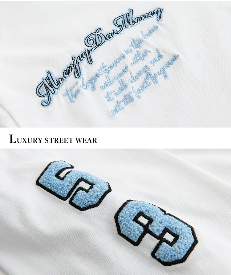 MR. ENJOY DA MONEY  |Crew Neck Unisex Blended Fabrics Street Style Long Sleeves