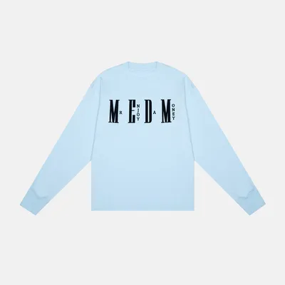 MR. ENJOY DA MONEY  |Crew Neck Unisex Street Style Long Sleeves Plain Cotton