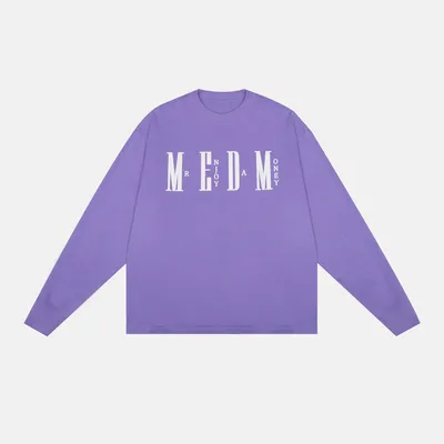 MR. ENJOY DA MONEY  |Crew Neck Unisex Street Style Long Sleeves Plain Cotton