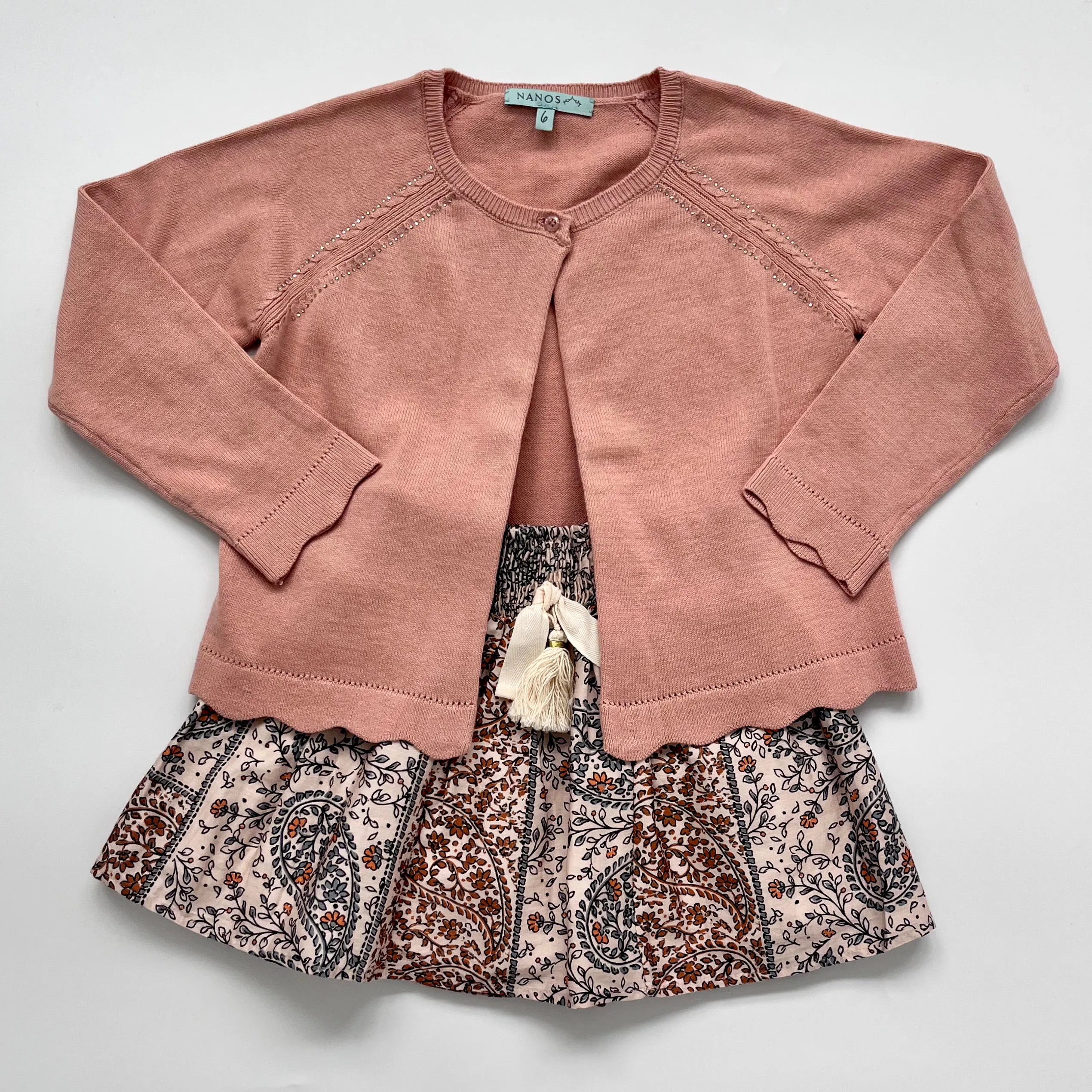 Nanos Apricot Cotton Cardigan: 6 Years