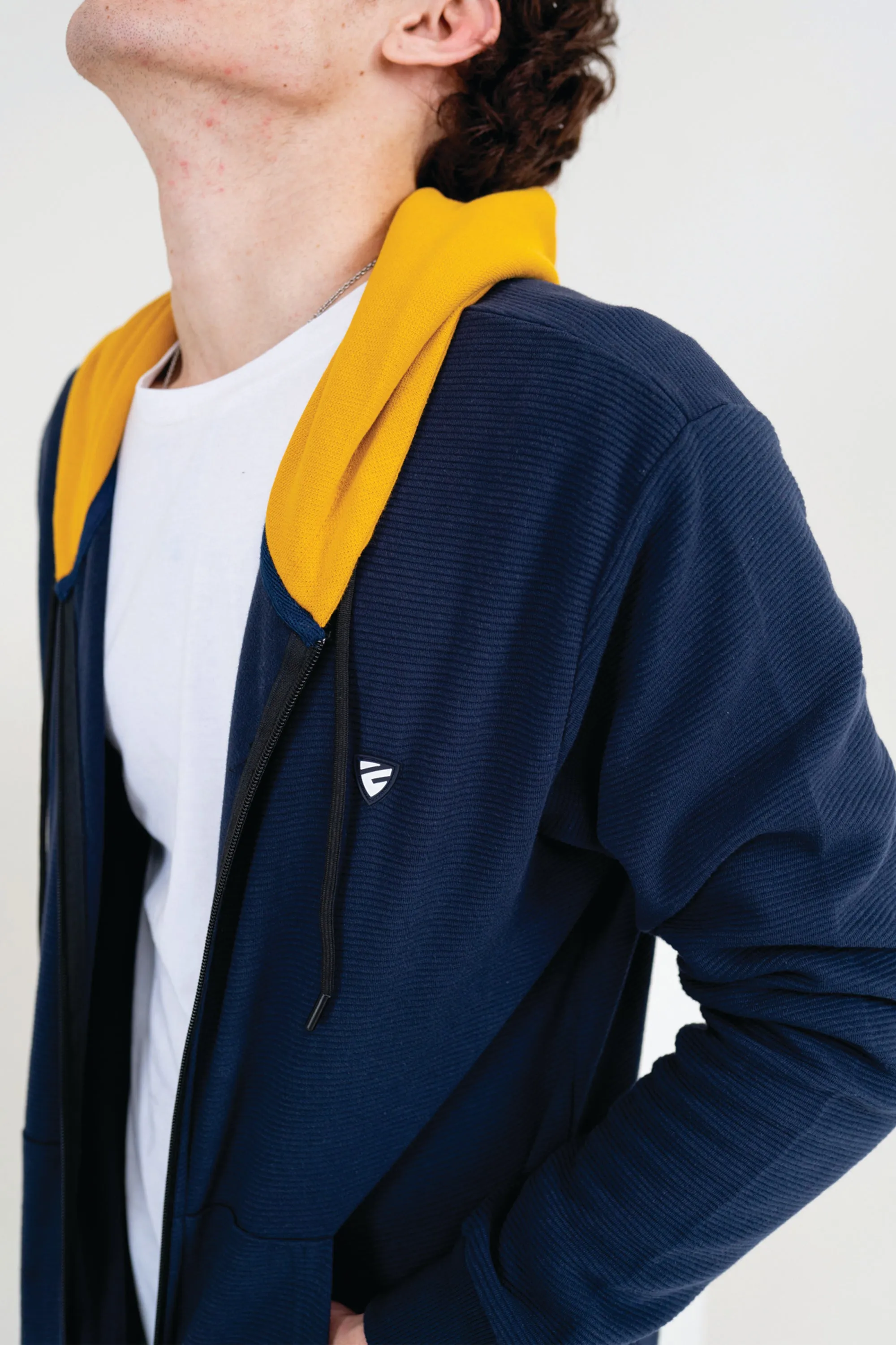 Navy Zipper Hoodie