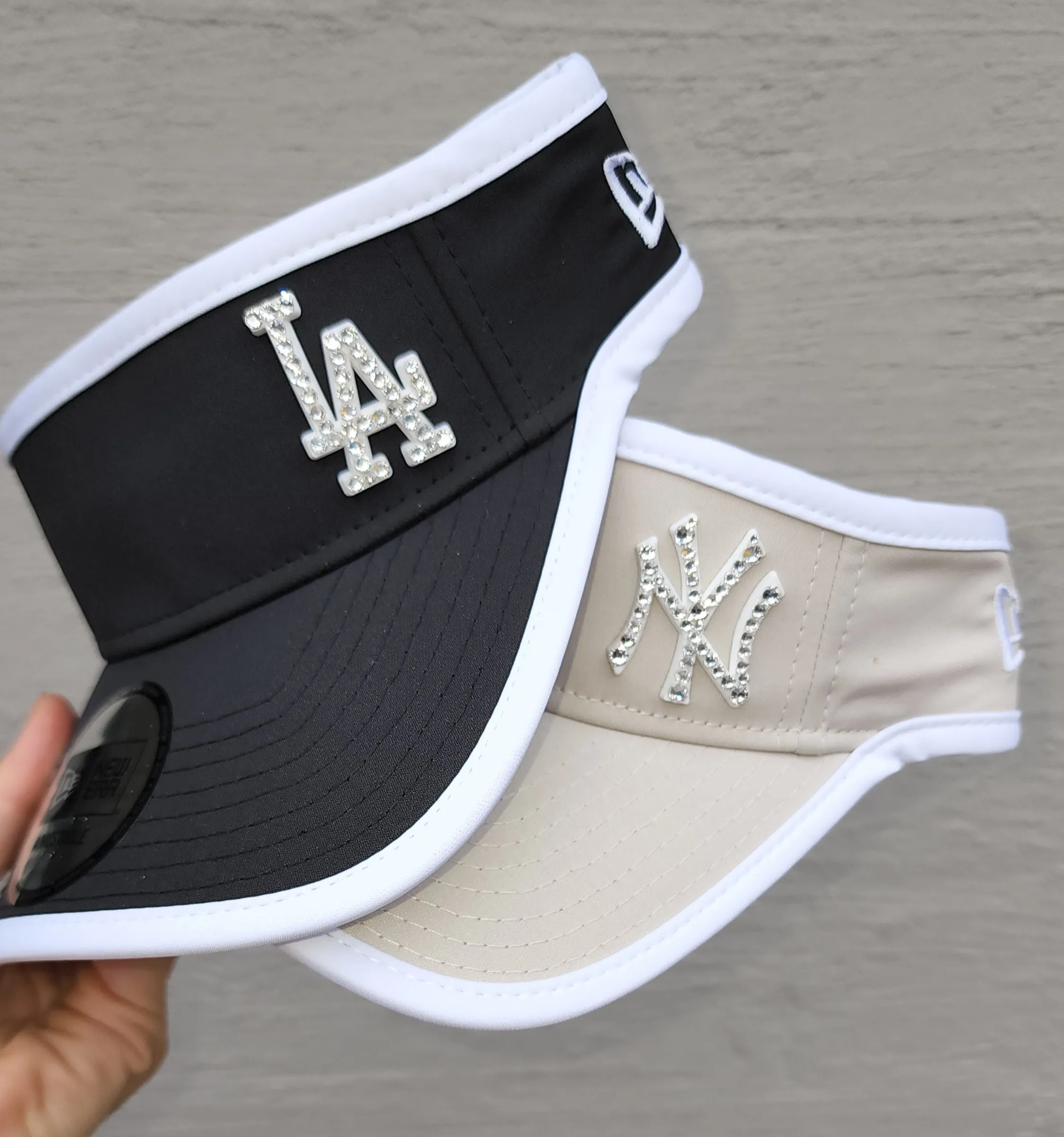 New Era LA Visor (Black/White)