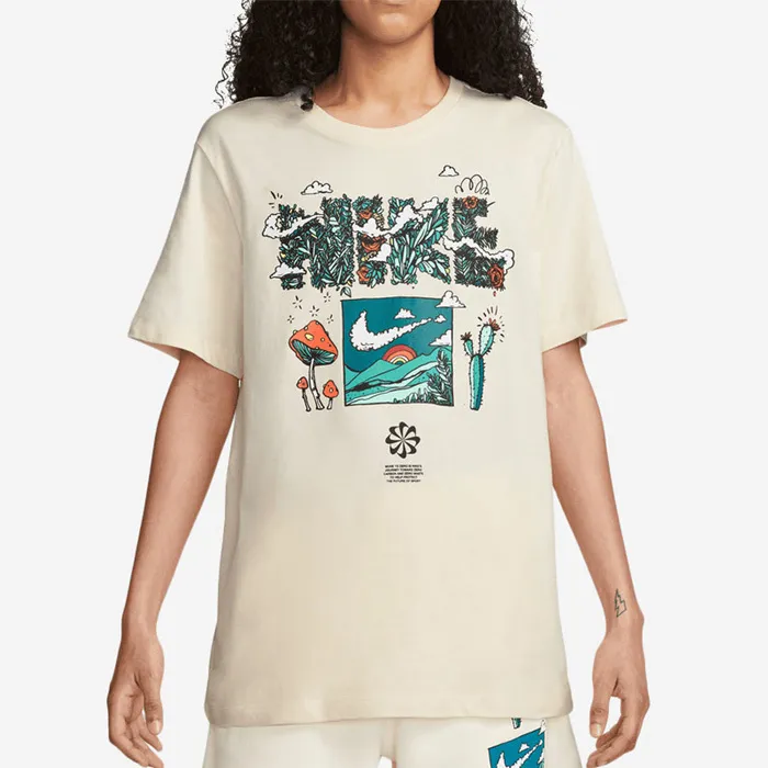 Nike  |Crew Neck Pullovers Unisex Street Style Cotton Short Sleeves