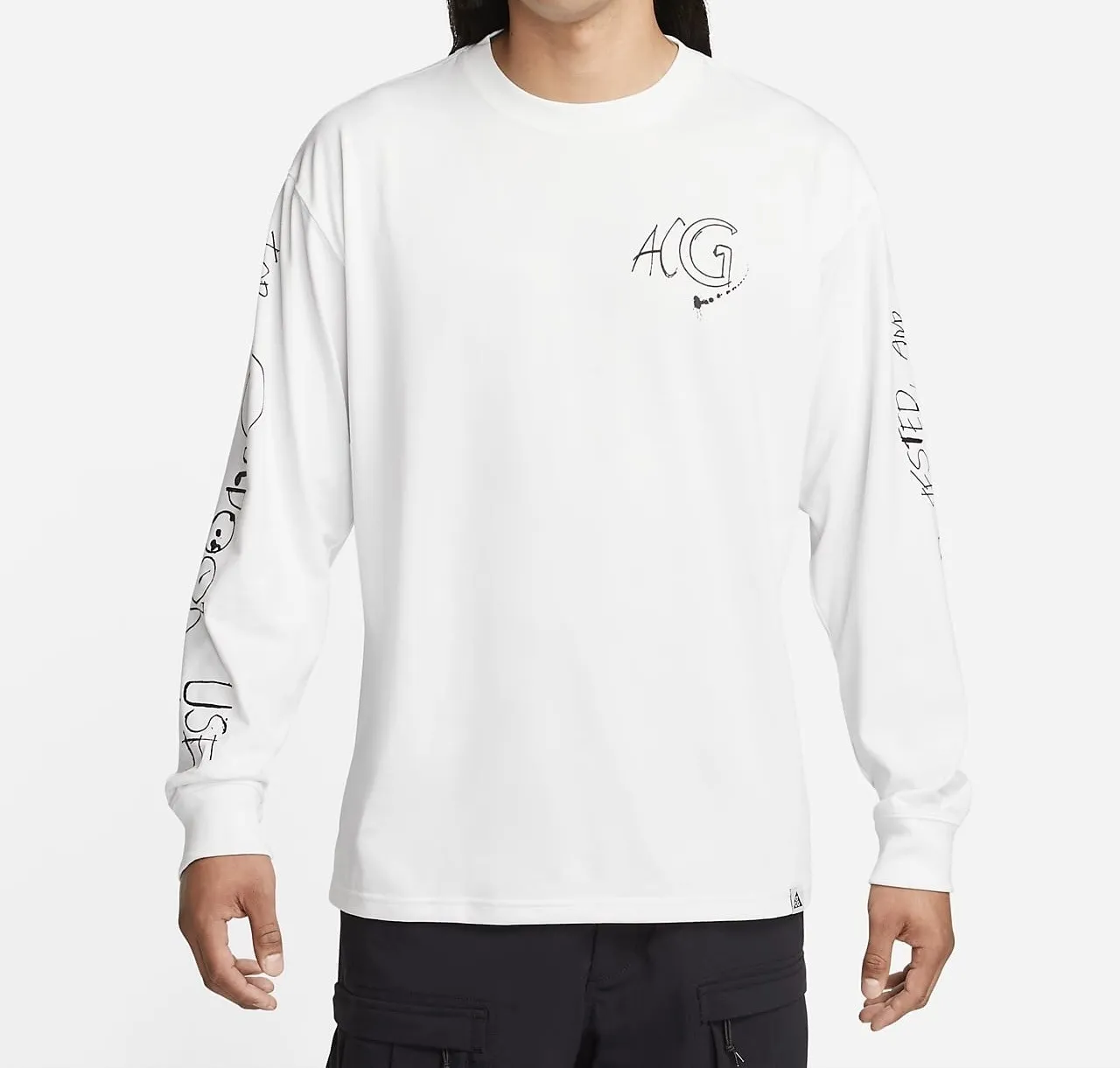 Nike  |Heart Unisex Street Style U-Neck Long Sleeves Plain Cotton