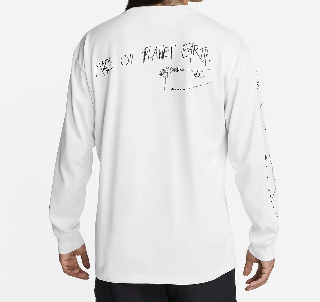 Nike  |Heart Unisex Street Style U-Neck Long Sleeves Plain Cotton