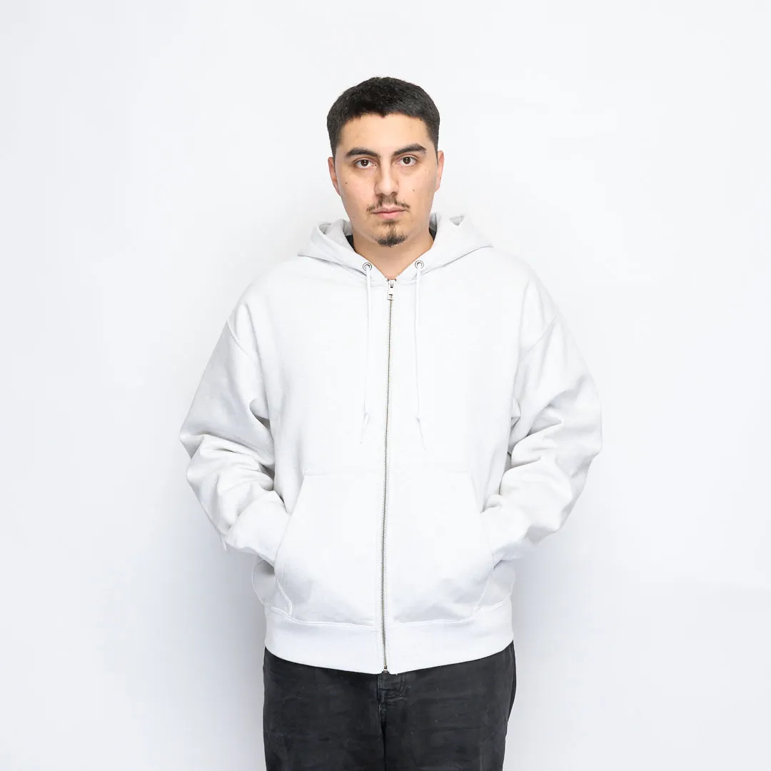 Nike Life - Solo Swoosh Full Zip Fleece Hoodie (Birch Heather/White)