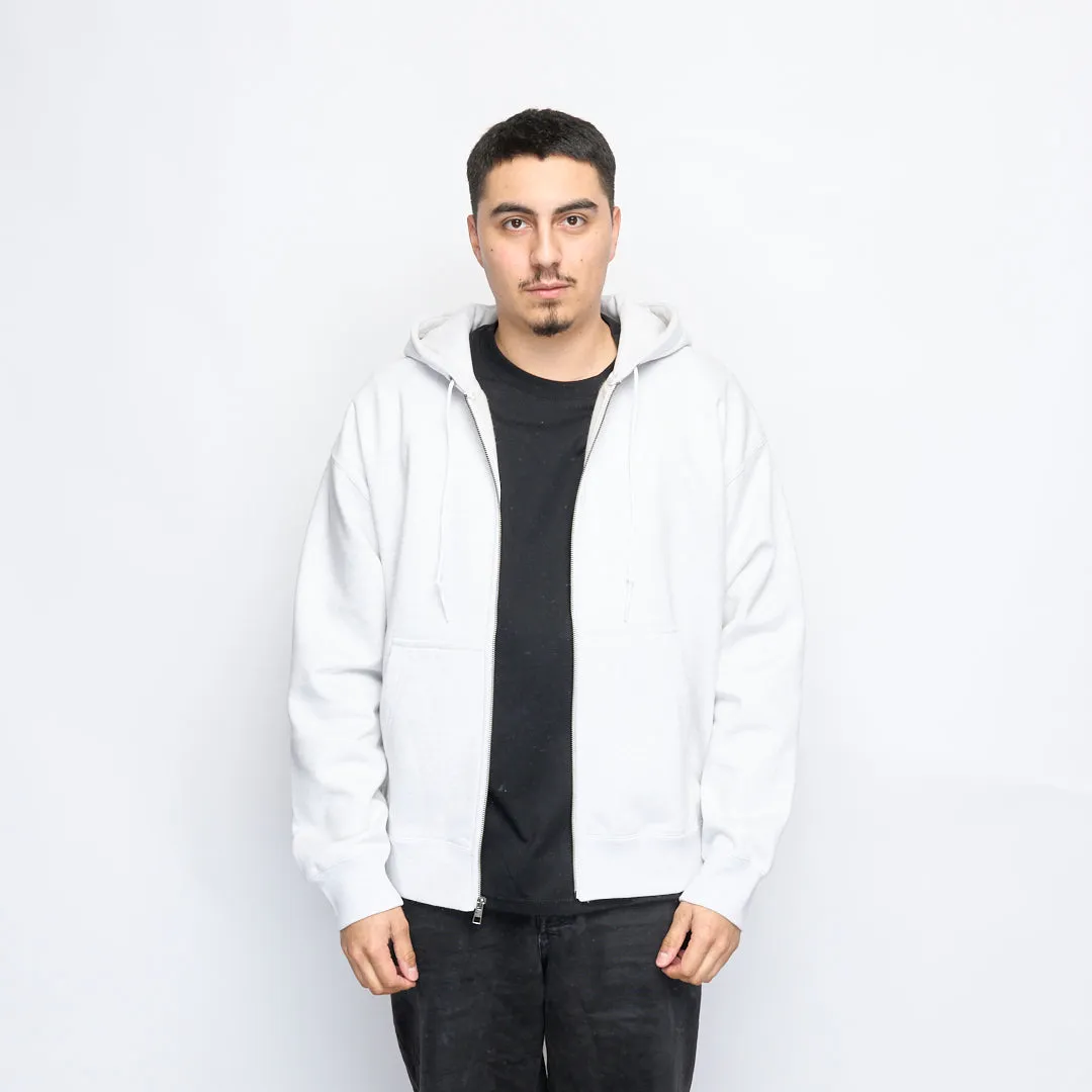 Nike Life - Solo Swoosh Full Zip Fleece Hoodie (Birch Heather/White)