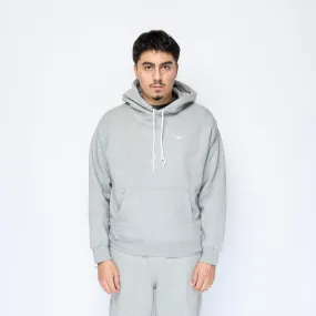 Nike - Solo Swoosh Hoodie (Dark Grey Heather/White)