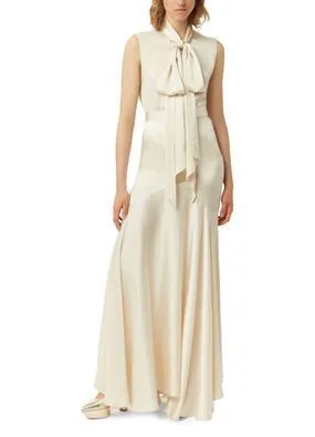 NINA RICCI  |Casual Style Silk Blended Fabrics Sleeveless Plain