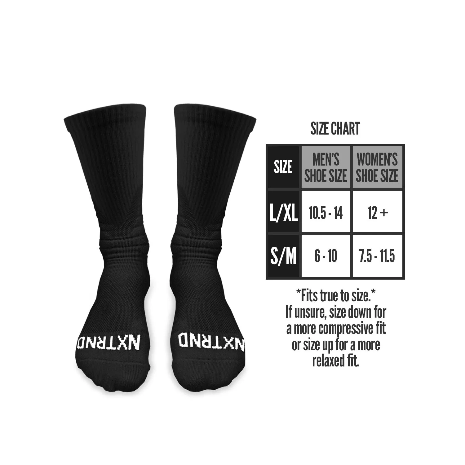 NXTRND Crew Socks Black 3-Pairs