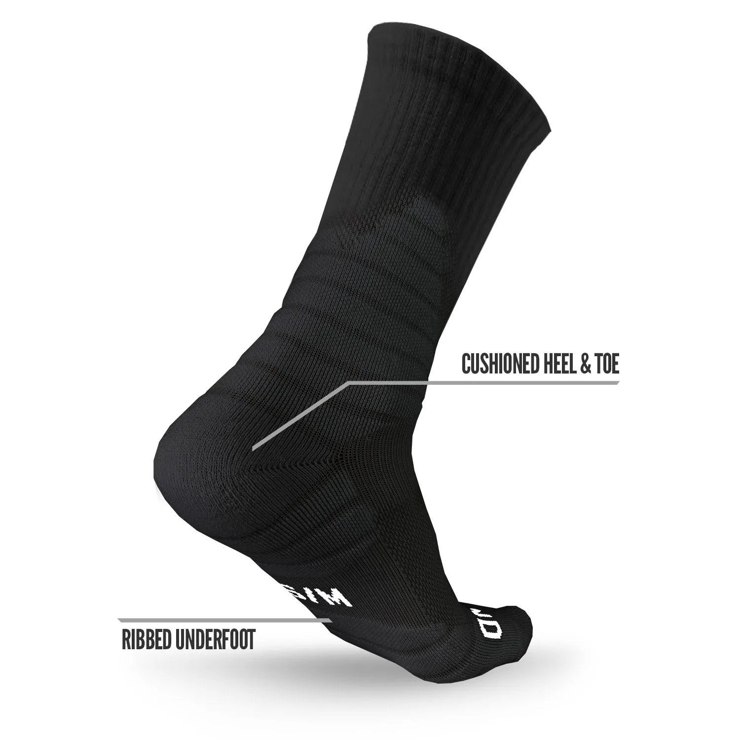 NXTRND Crew Socks Black 3-Pairs