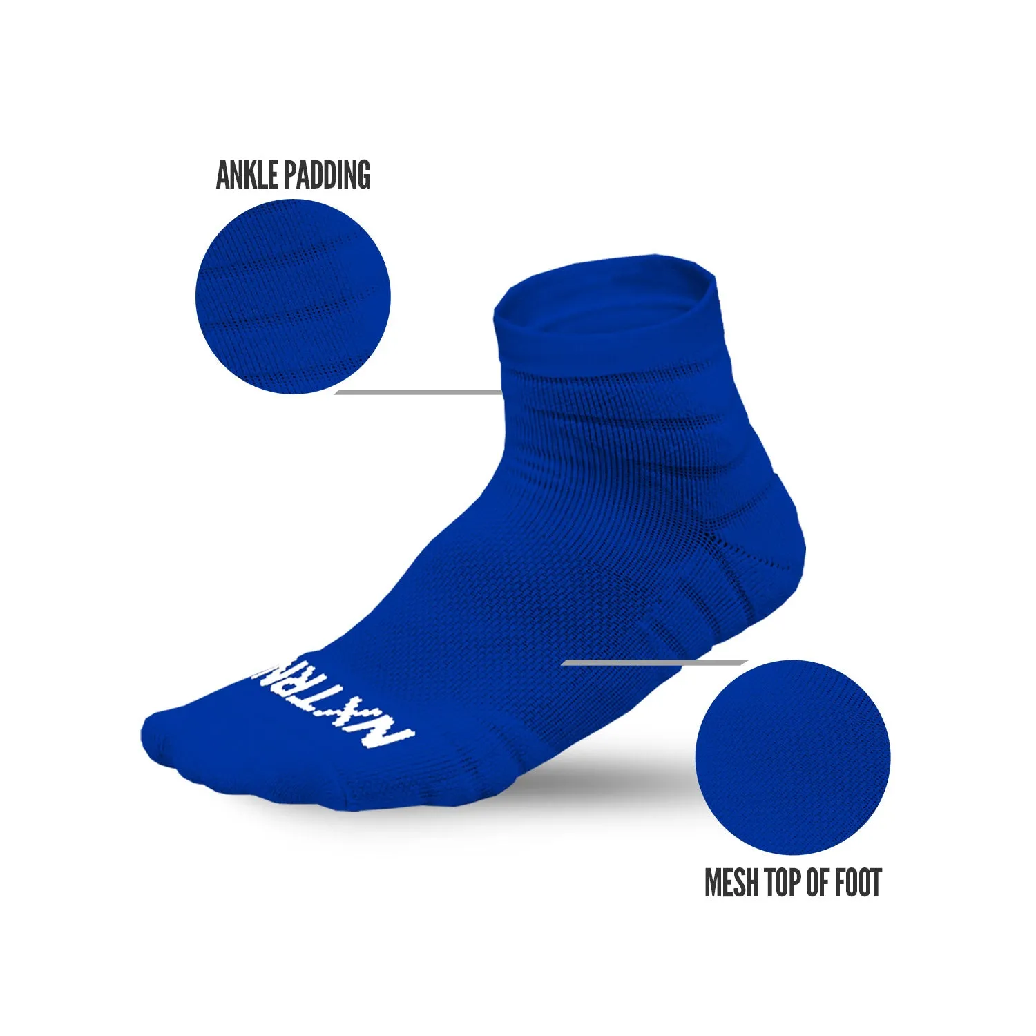 NXTRND Quarter Socks Blue 3-Pairs