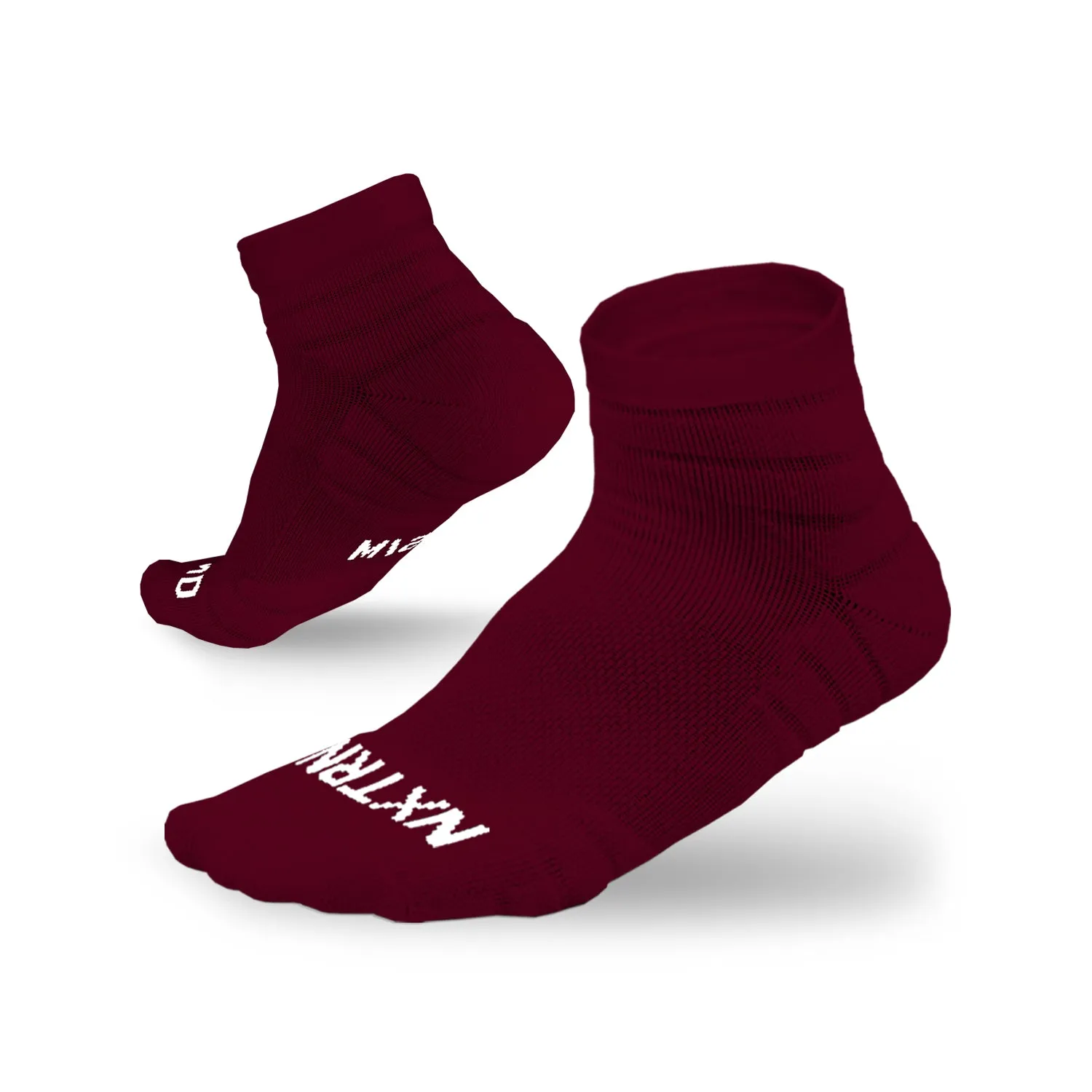 NXTRND Quarter Socks Maroon 3-Pairs