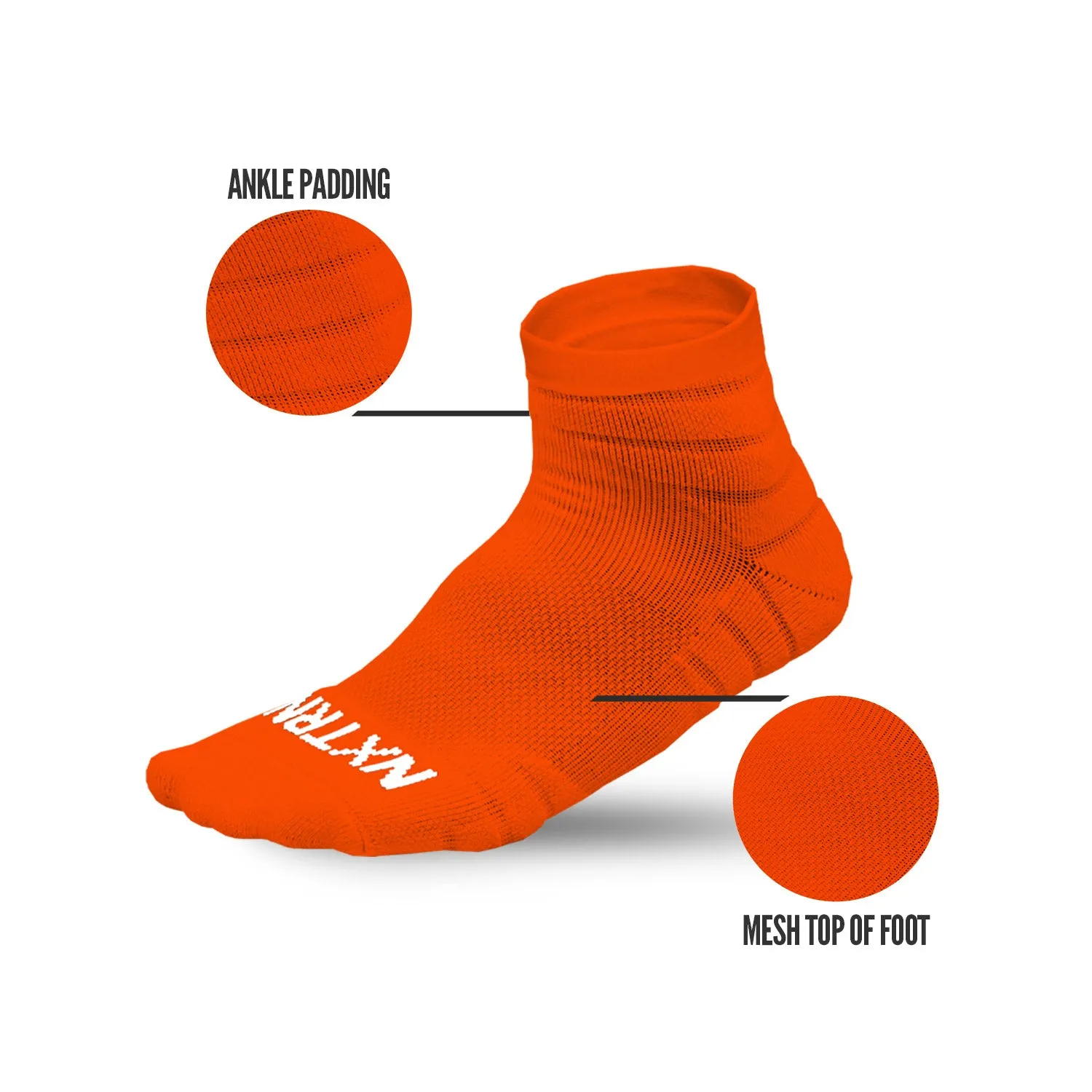 NXTRND Quarter Socks Orange 3-Pairs