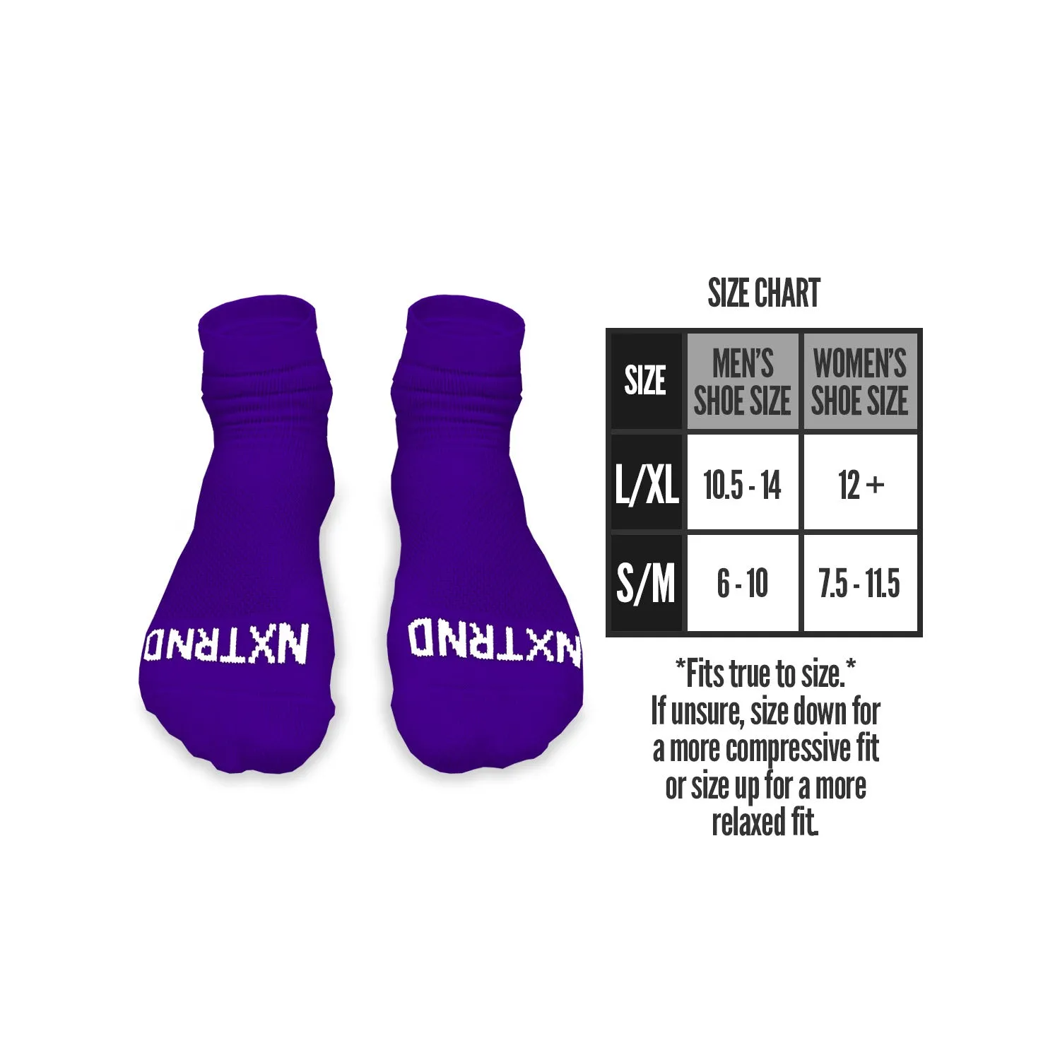 NXTRND Quarter Socks Purple 3-Pairs