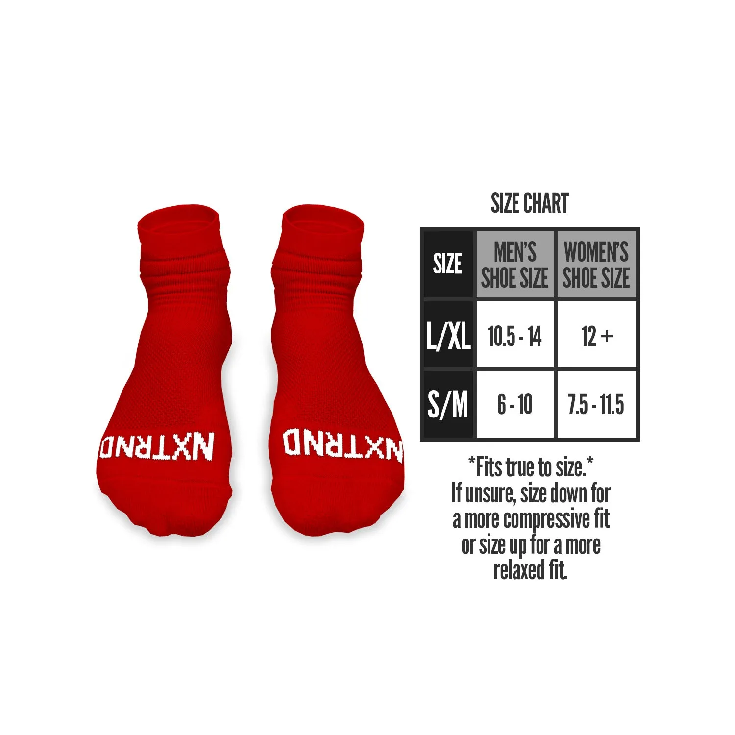 NXTRND Quarter Socks Red 3-Pairs