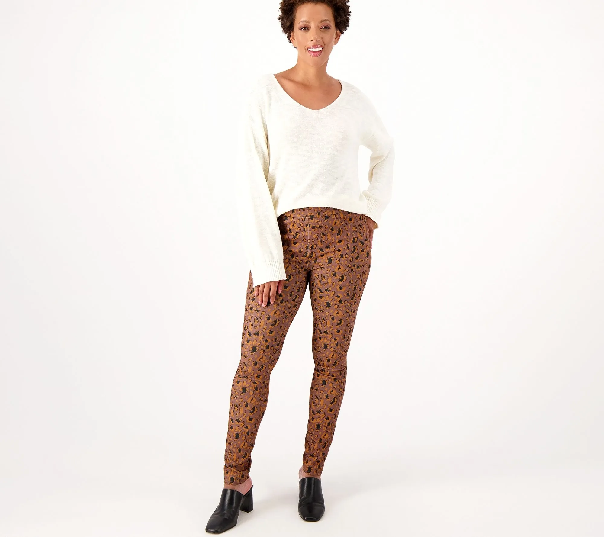 NYDJ Ponte Modern Leggings- Caramel Cat