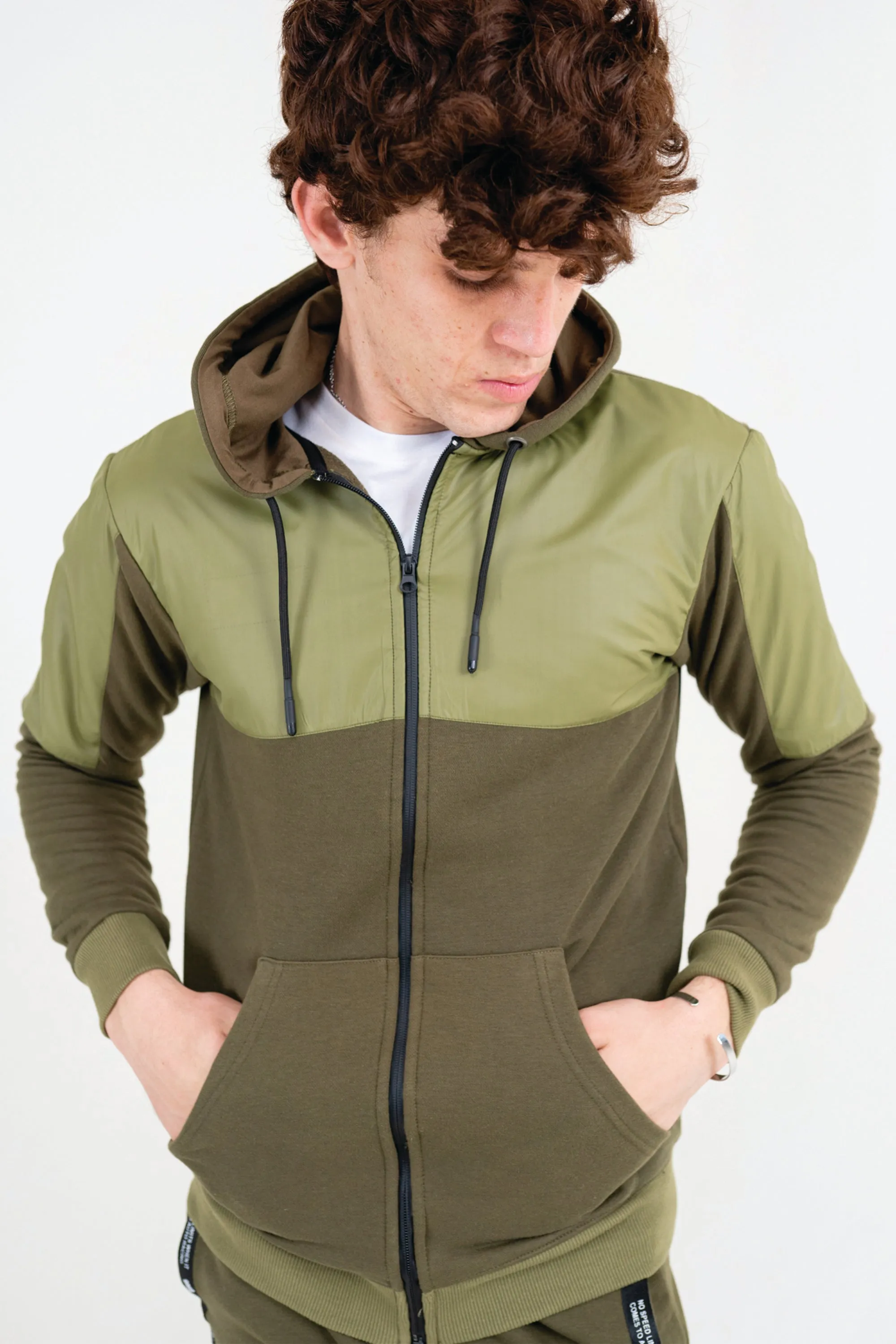 Olive Zipper Hoodie