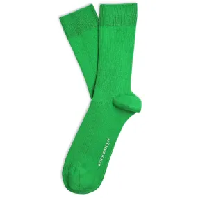 Originals Fine Rib Socks 6-Pack Grass Green