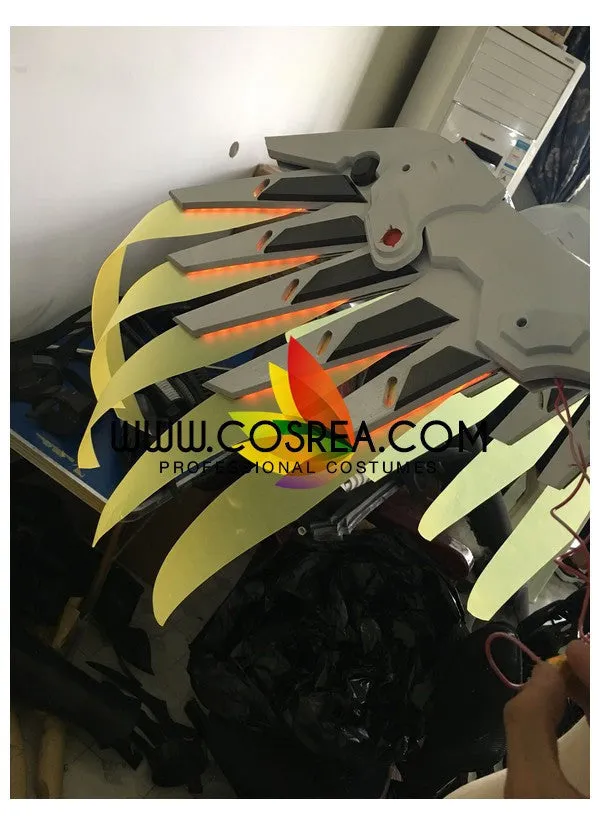 Overwatch Mercy Classic Skin LED Cosplay Costume