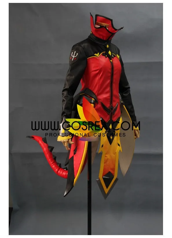 Overwatch Mercy Devil Skin Custom Cosplay Costume