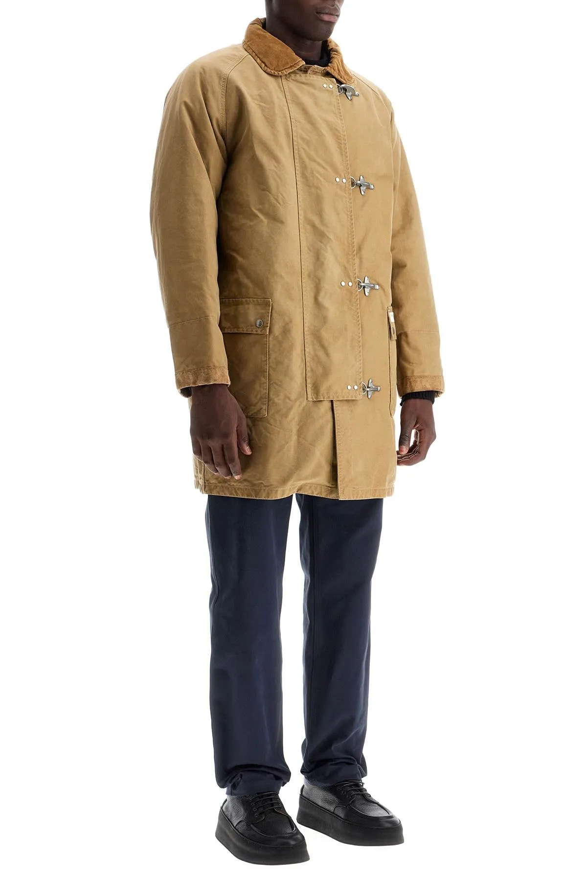 padded canvas jacket coat