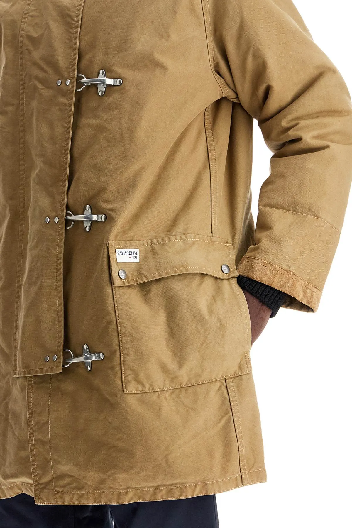 padded canvas jacket coat