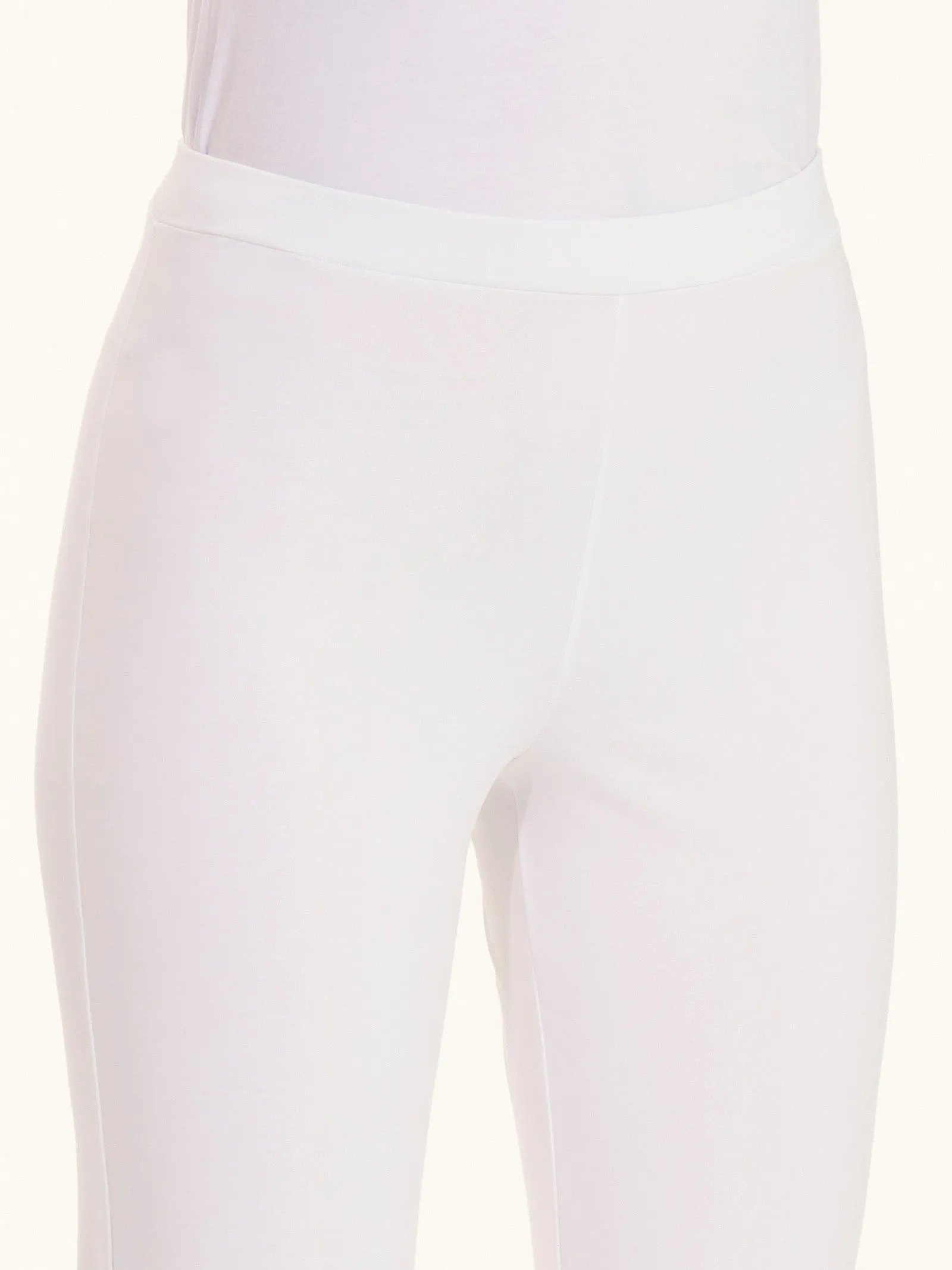 Pantalone a sigaretta in Compact Light  - Bianco