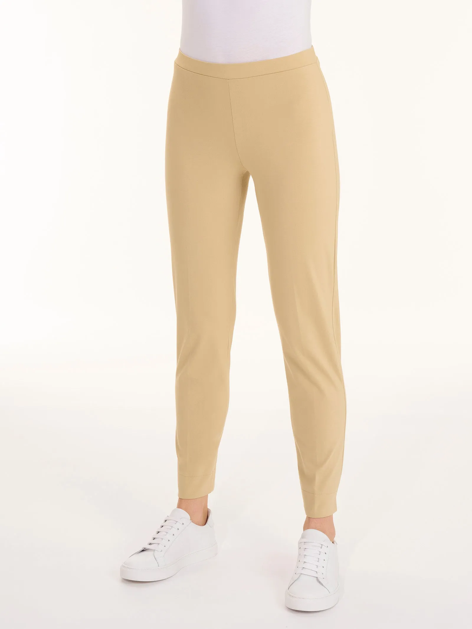 Pantalone a sigaretta in Compact Light  - Irish Cream