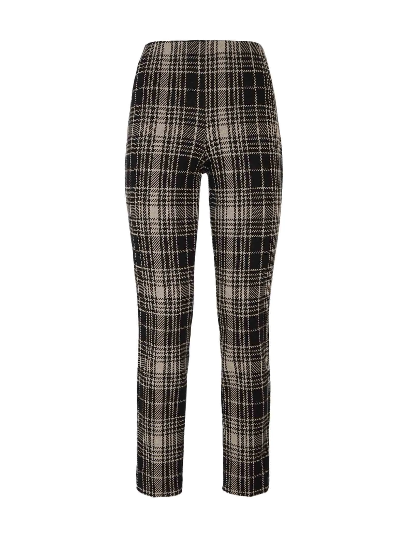 Pantalone a sigaretta in Eco Jacquard tartan