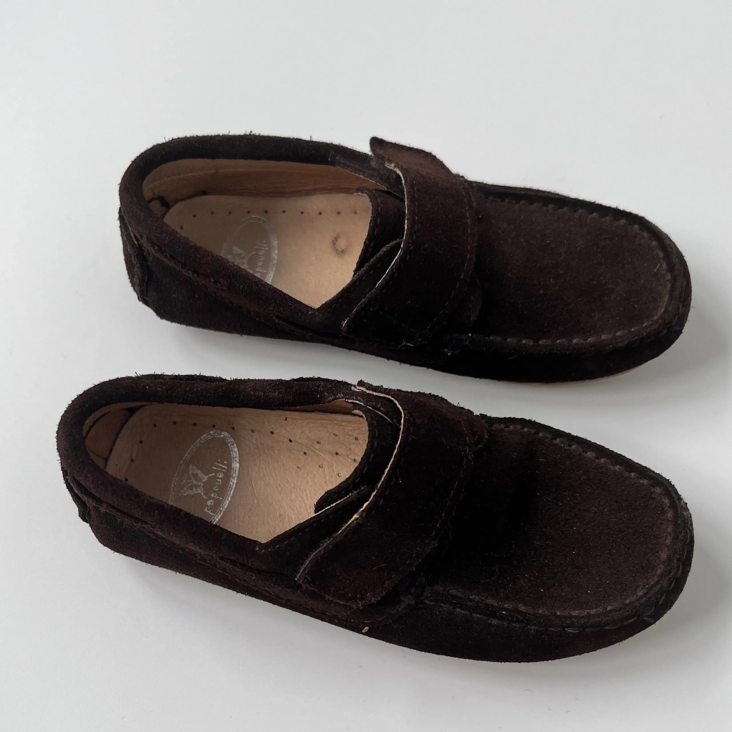 Papouelli Brown Suede Shoes: Size EU 26