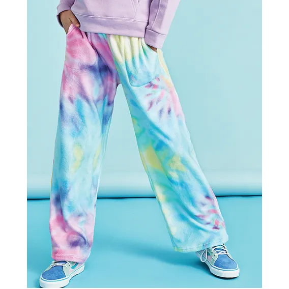 Pastel Tie Dye Plush Pants