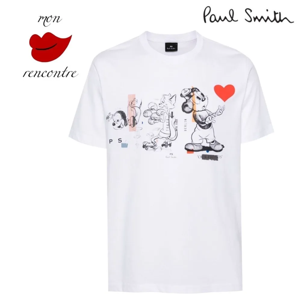 Paul Smith  |Crew Neck Pullovers Heart Other Animal Patterns Cotton