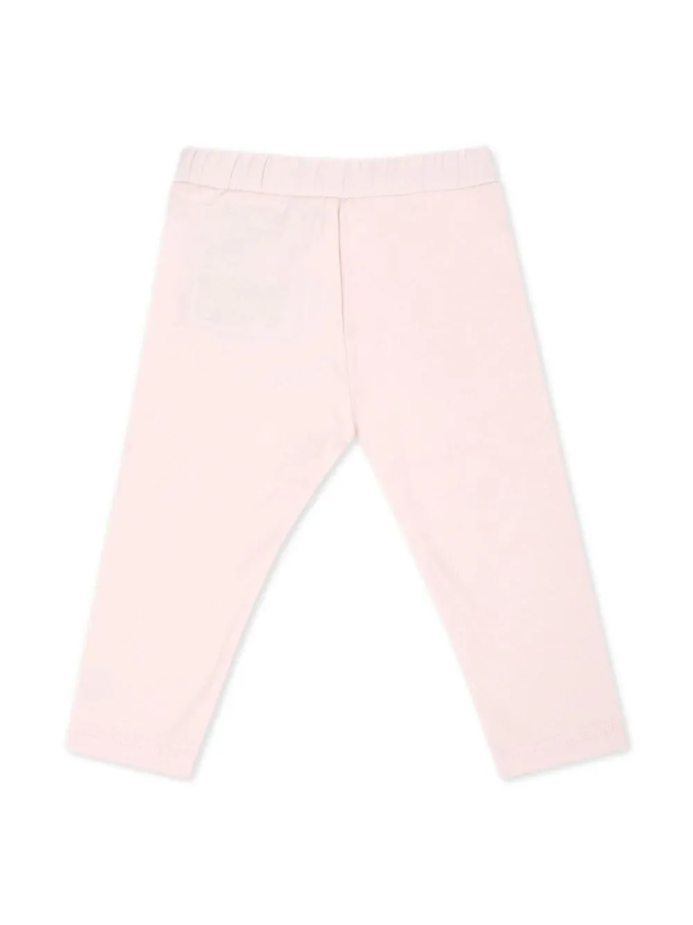 Pink Leggings With Logo Patch