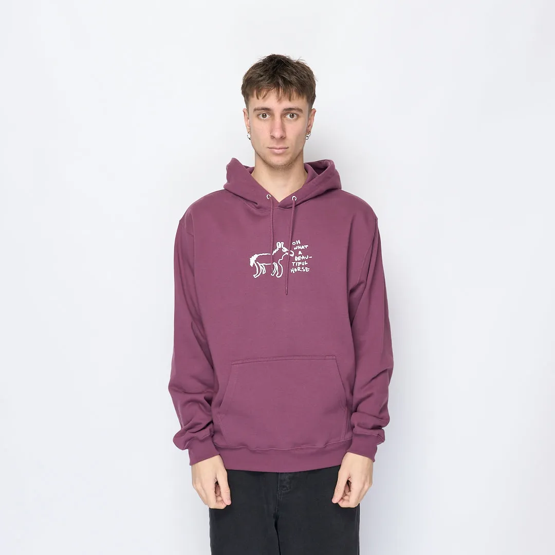 Polar Skate Co - Dave Hoodie Beautiful Horses (Plum)