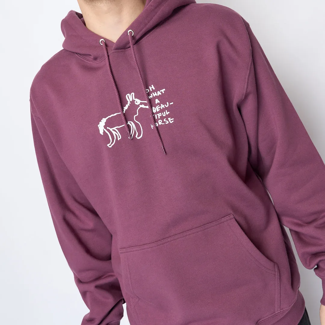 Polar Skate Co - Dave Hoodie Beautiful Horses (Plum)