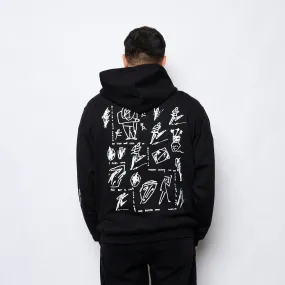 Polar Skate Co - Dave Hoodie Sad at Times (Black)