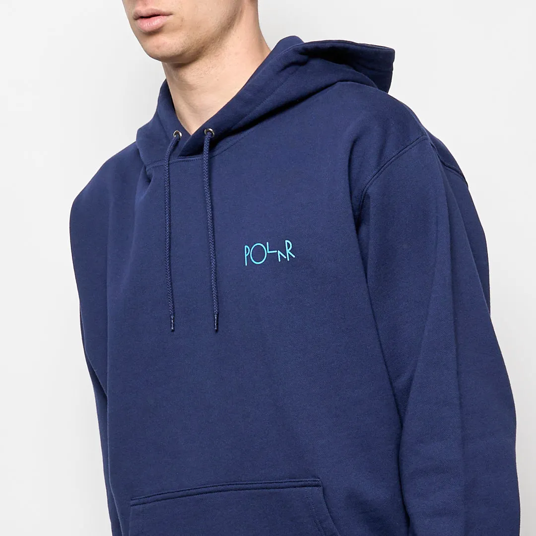 Polar Skate Co - Dave Hoodie Stroke Logo (Dark Blue)