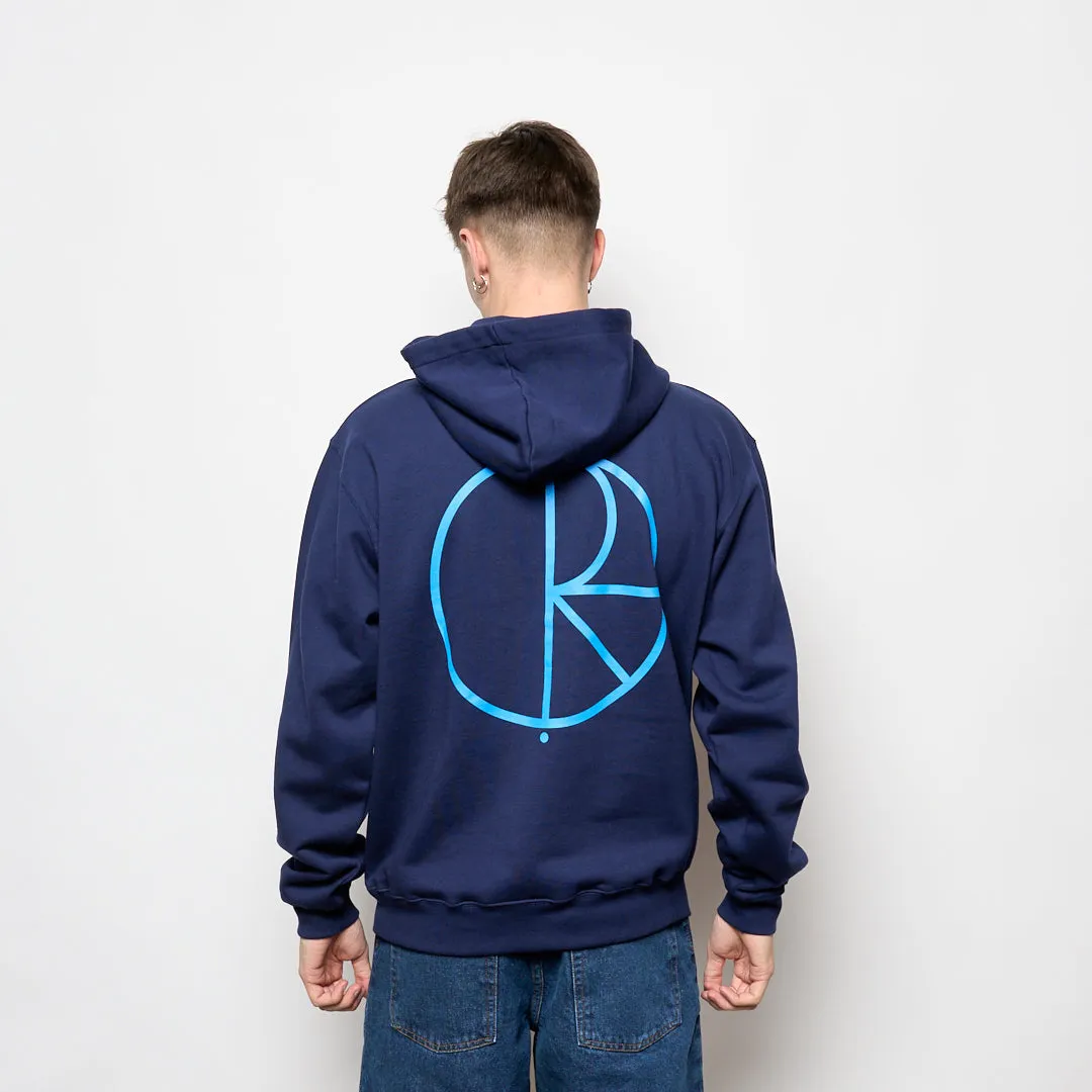 Polar Skate Co - Dave Hoodie Stroke Logo (Dark Blue)